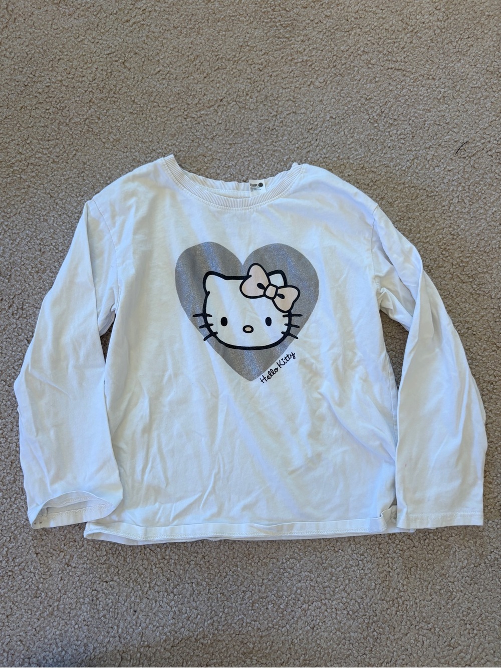 🤍H&MHello Kitty 🤍White Long-Sleeve girls T shirt, size 6-7